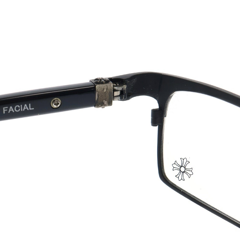 CHROME HEARTS(クロムハーツ) FIRST FACIAL BSフレアモチーフメタルフレームサングラス 眼鏡 ブラック