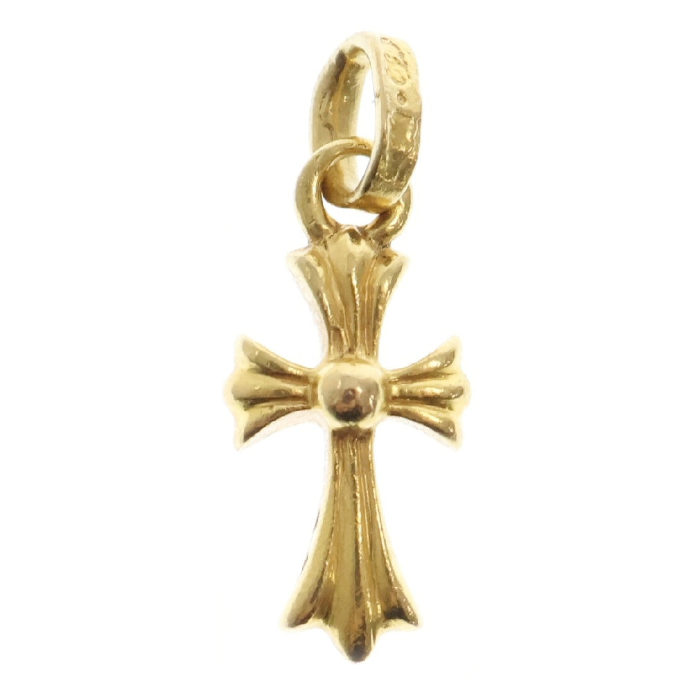 CHROME HEARTS(クロムハーツ) 22K CRS BBYFAT P/DIA ベイビーファットクロス アフター PAVEダイヤ ペンダントトップ ゴールド