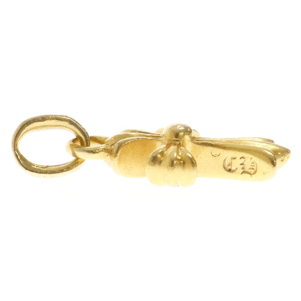 CHROME HEARTS(クロムハーツ) 22K CRS BBYFAT P/DIA ベイビーファットクロス アフター PAVEダイヤ ペンダントトップ ゴールド