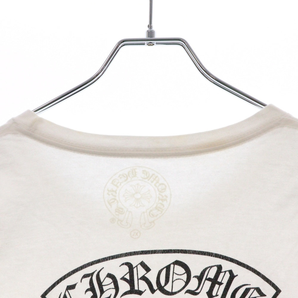 CHROME HEARTS(クロムハーツ) Horseshoe L/S Tee ホースシューロングスリーブ長袖Tシャツ ホワイト