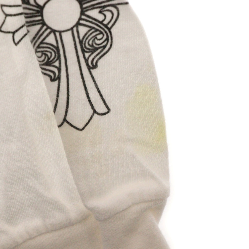 CHROME HEARTS(クロムハーツ) Horseshoe L/S Tee ホースシューロングスリーブ長袖Tシャツ ホワイト