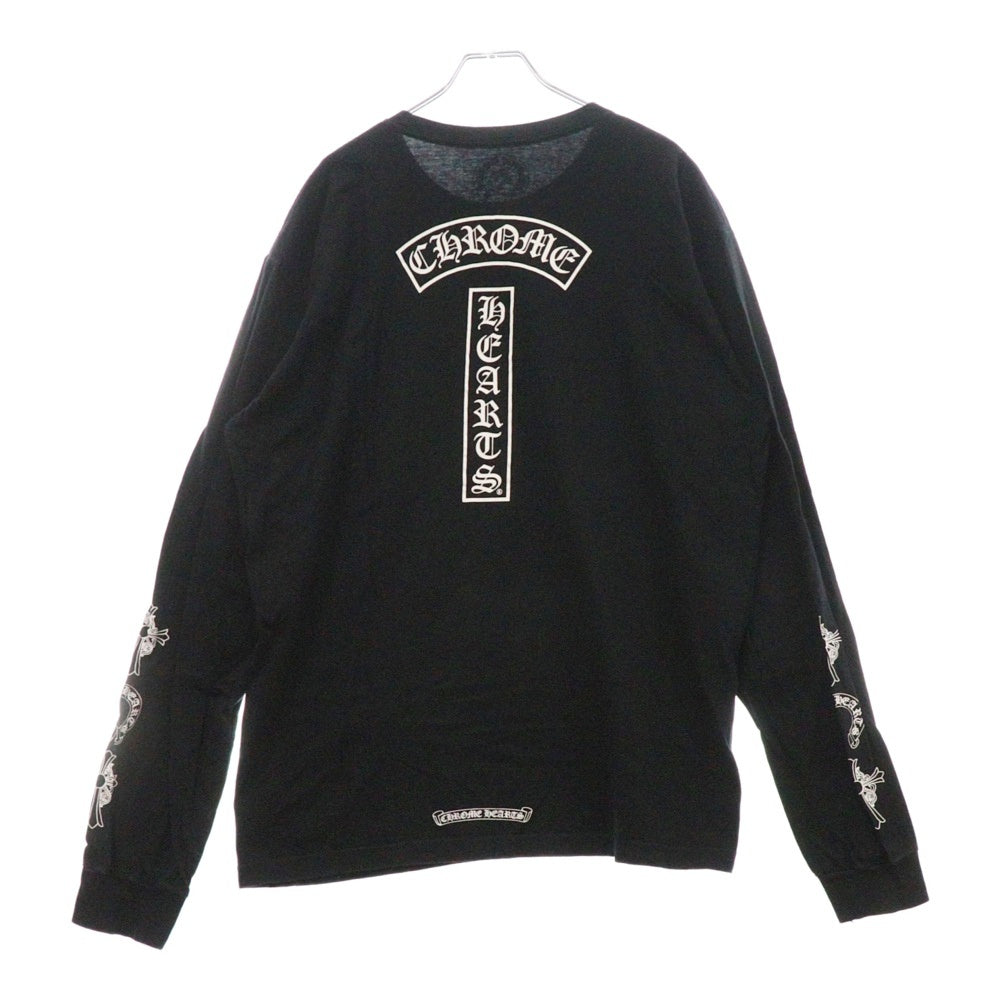 CHROME HEARTS(クロムハーツ) Horseshoe L/S Tee ホースシューロングスリーブ長袖Tシャツ ブラック