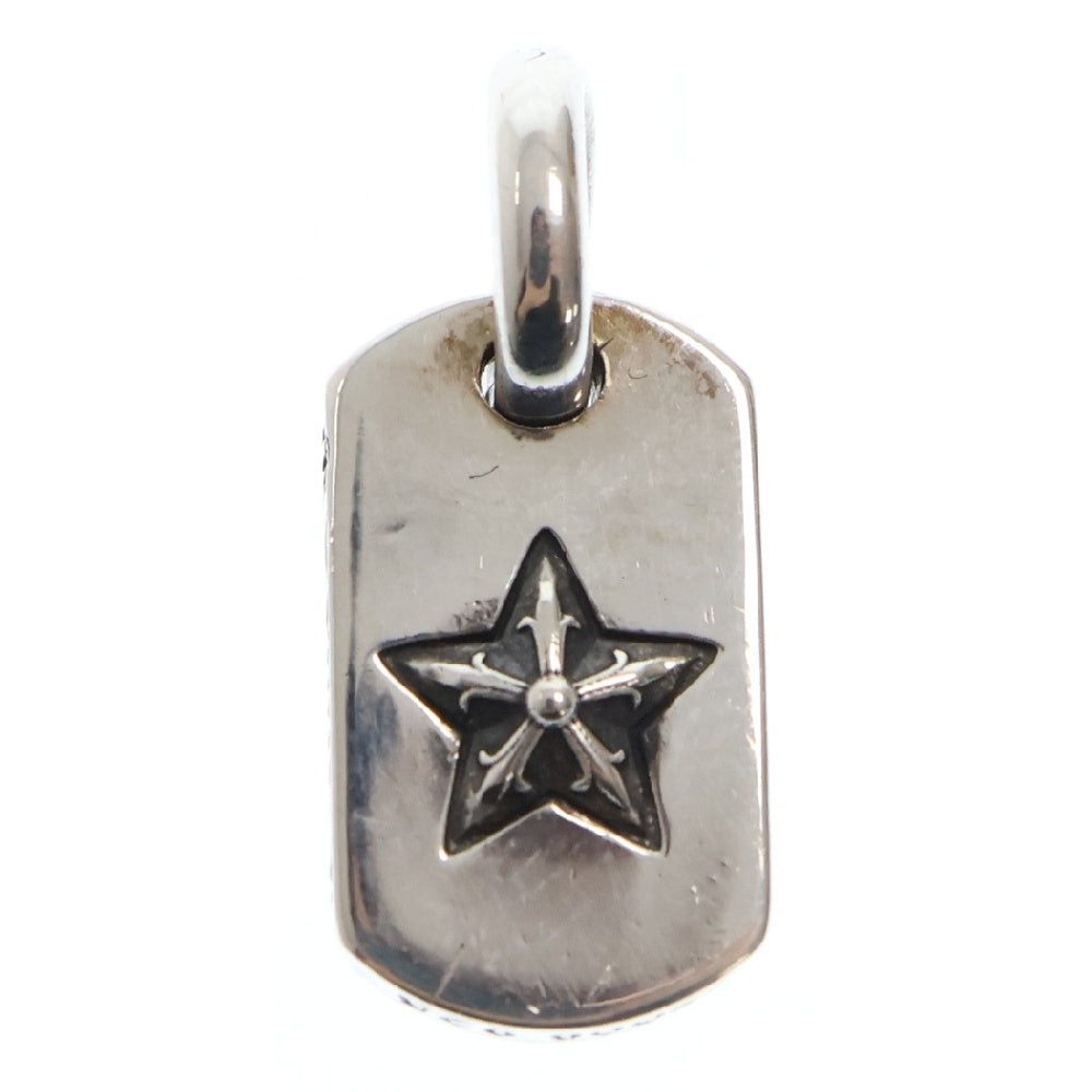 CHROME HEARTS(クロムハーツ) D T TNY STAR AFTER/DIA タイニードッグタグスター アフター パヴェダイヤ チャーム ネックレストップ シルバー