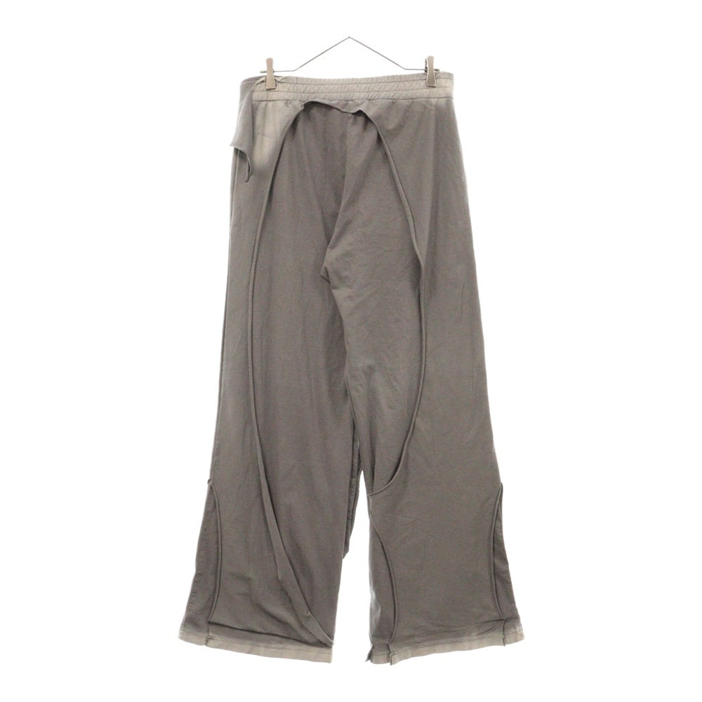 DIESEL(ディーゼル) P-TOPAHOOP-N1 Pants レイヤードドッキング ダメージ加工ロングスウェットパンツ グレー A12911