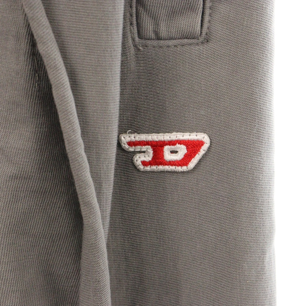 DIESEL(ディーゼル) P-TOPAHOOP-N1 Pants レイヤードドッキング ダメージ加工ロングスウェットパンツ グレー A12911