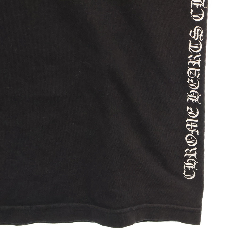 CHROME HEARTS(クロムハーツ) NYC サイドロゴプリント ポケット付半袖Tシャツ ブラック カットソー