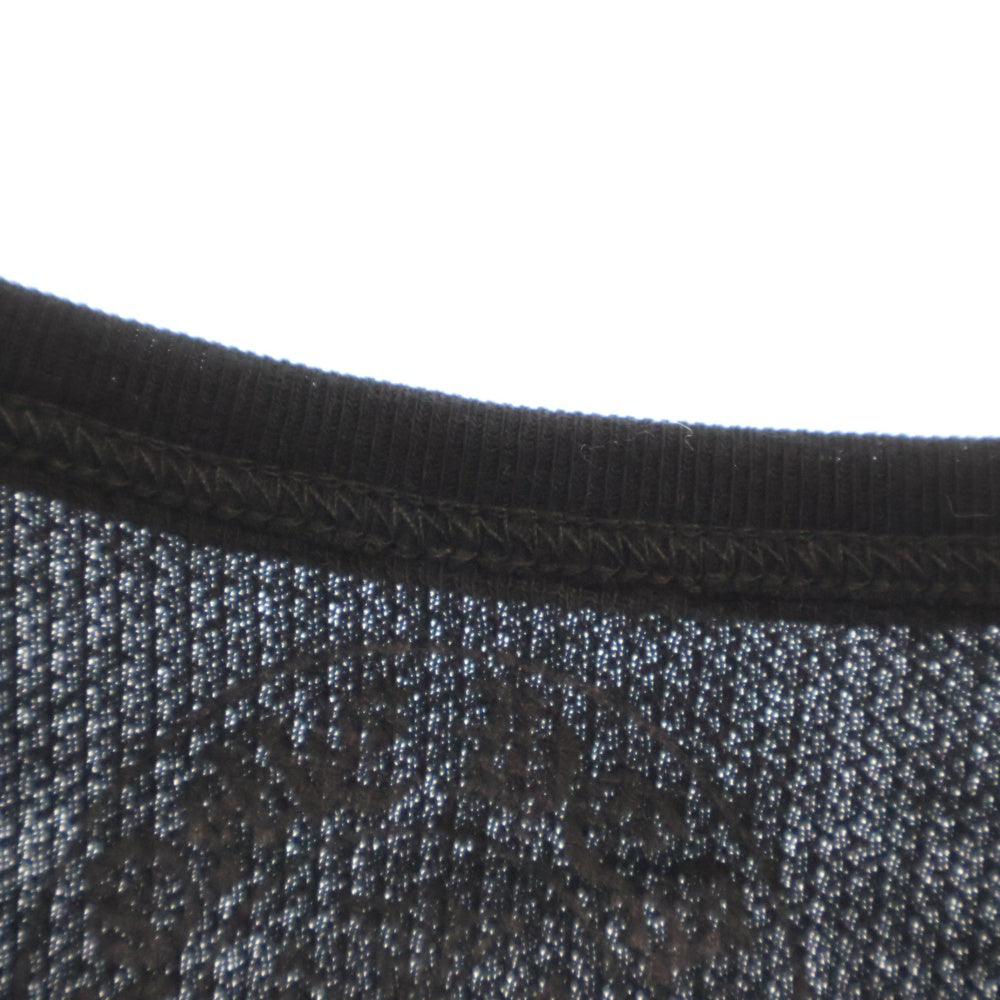 CHROME HEARTS(クロムハーツ) Thermal L S 袖ロゴプリントサーマル長袖カットソー ブラック