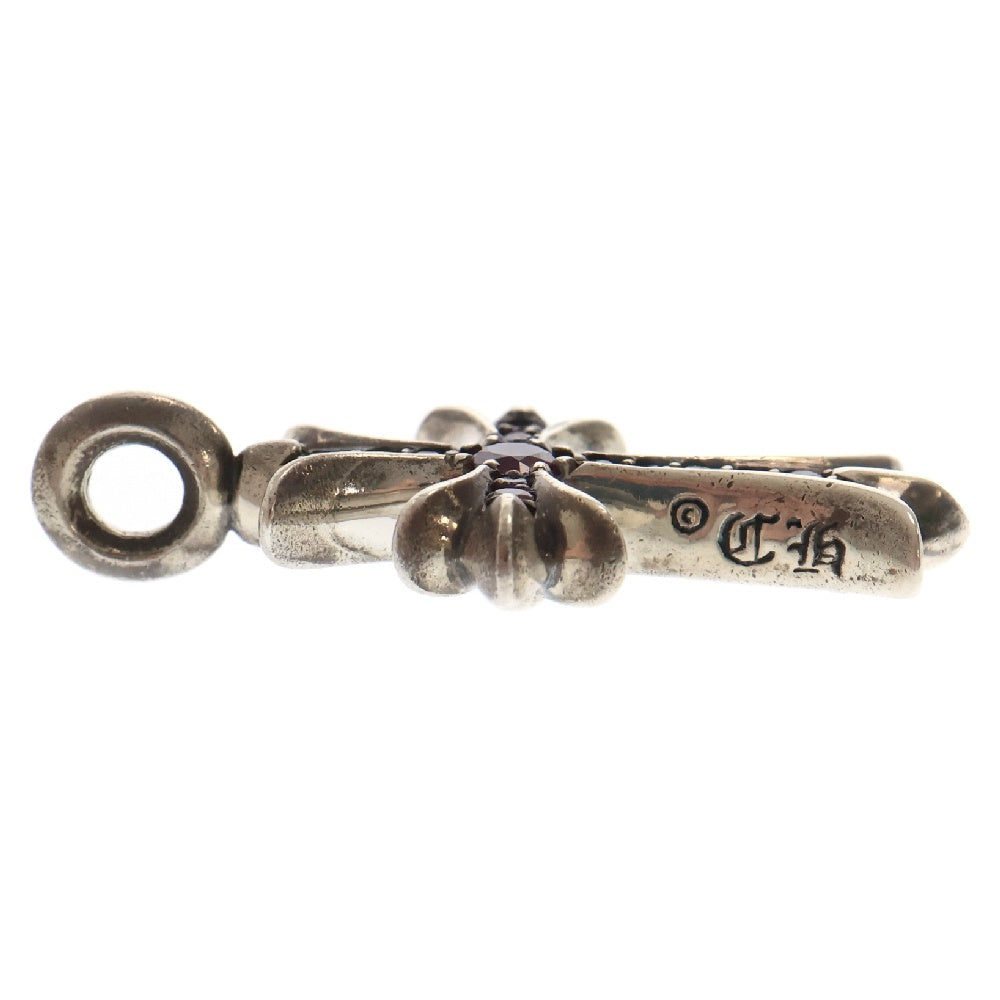 CHROME HEARTS(クロムハーツ) TNY CRSF P RUBY タイニーファットクロス PAVEルビー ペンダント ネックレストップ シルバー