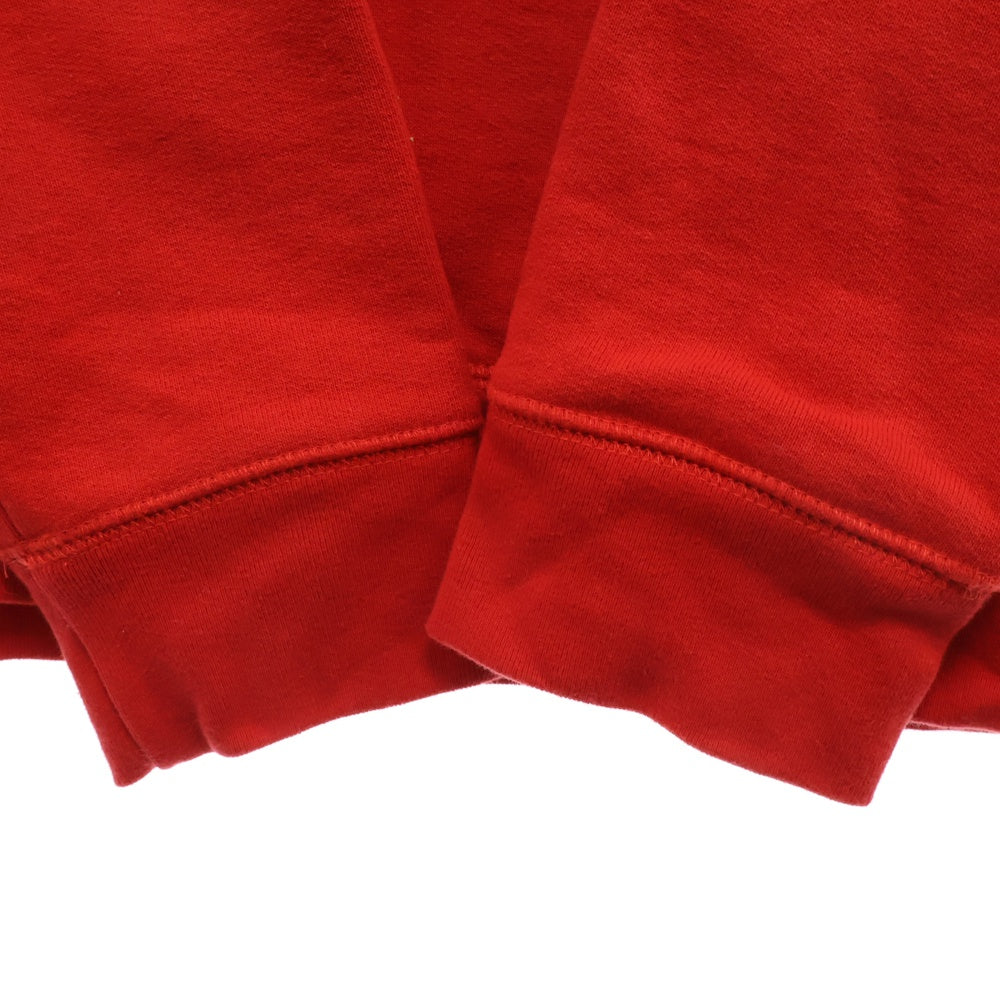 CHROME HEARTS(クロムハーツ) Y NOT Cemetery Cross Pullover Hoodie King Taco ワイノットセメタリークロスプルオーバーフーディ パーカー ロゴ刺繍 レッド キングタコ