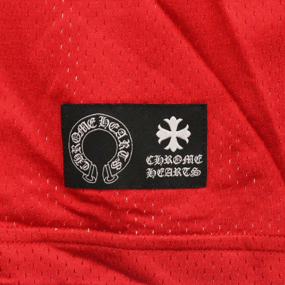 CHROME HEARTS(クロムハーツ) ×MATTY BOY MESH WARM UP JERSEY マッティボーイ リバーシブル CHロゴプリント メッシュタンクトップ ノースリーブ レッド