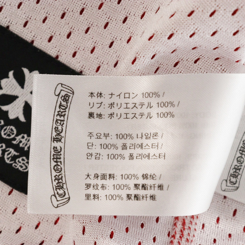 CHROME HEARTS(クロムハーツ) ×MATTY BOY MESH WARM UP JERSEY マッティボーイ リバーシブル CHロゴプリント メッシュタンクトップ ノースリーブ レッド