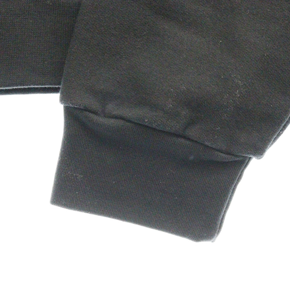 CHROME HEARTS(クロムハーツ) SWTSHRT PLVR 袖ロゴプリントプルオーバーフーディ パーカー ブラック