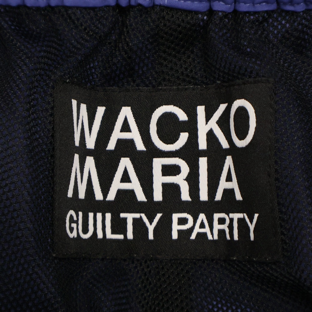 WACKO MARIA(ワコマリア) 24AW NYLON TRACK PANTS 24FW-WMO-TP01 ナイロン トラックパンツ パープル 刺繍