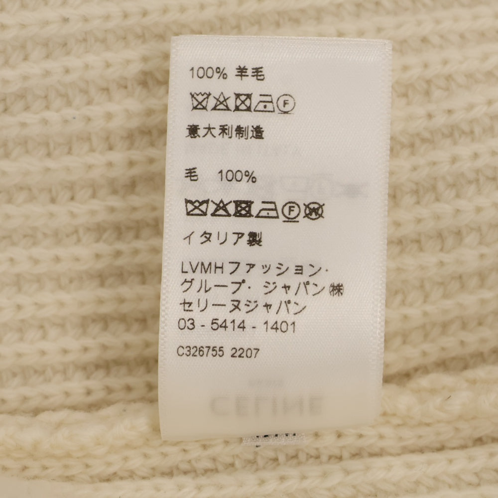 CELINE(セリーヌ) 22SS スパンコール リブ編み ロングスリーブ 長袖 ロゴニット セーター2A09X66Q
