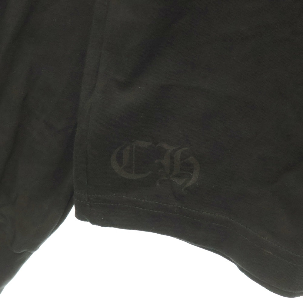 CHROME HEARTS(クロムハーツ) Neck Logo L/S Tee ネックロゴ プリント長袖Tシャツ カットソー ブラック