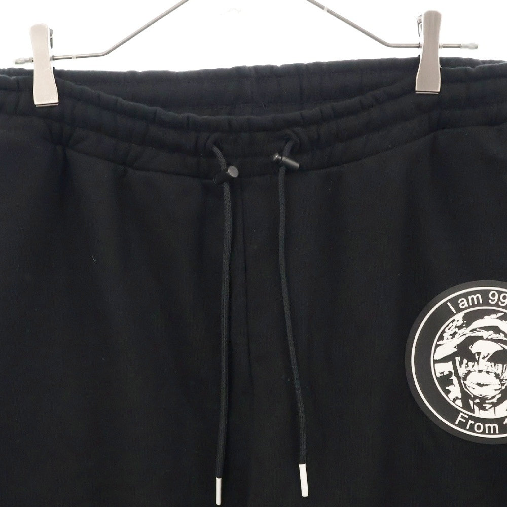99%is(ナインティナインパーセントイズ) 22AW OUR FAITH PATCH SWEATPANTS アワーラバーロゴパッチ スウェットパンツ ブラック