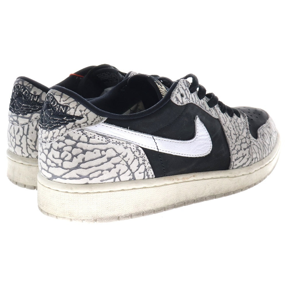 NIKE(ナイキ) AIR JORDAN 1 RETRO LOW OG BLACK CEMENT エア ジョーダン1 レトロ ブラック セメント ローカットスニーカー グレー US9.5/27.5cm CZ0790-001