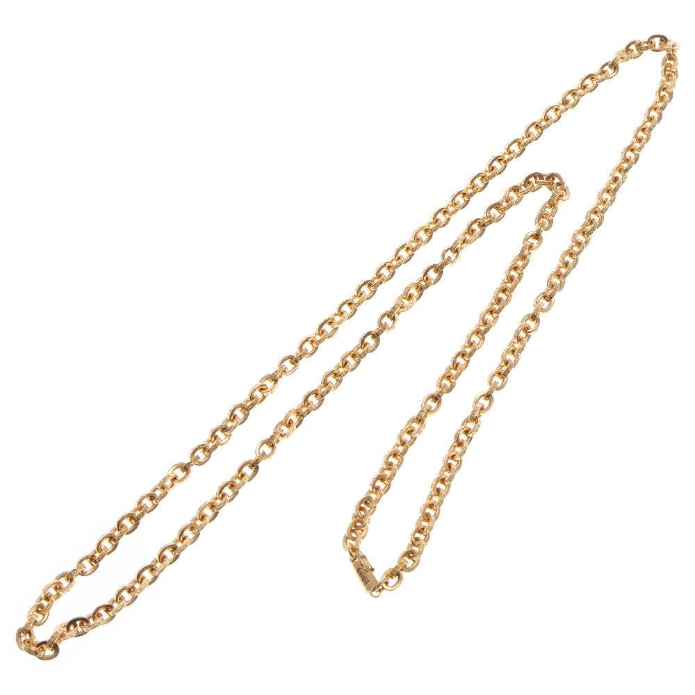 CHROME HEARTS(クロムハーツ) 22K PAPER CHAIN 30 ペーパーチェーン30inch ゴールドネックレス