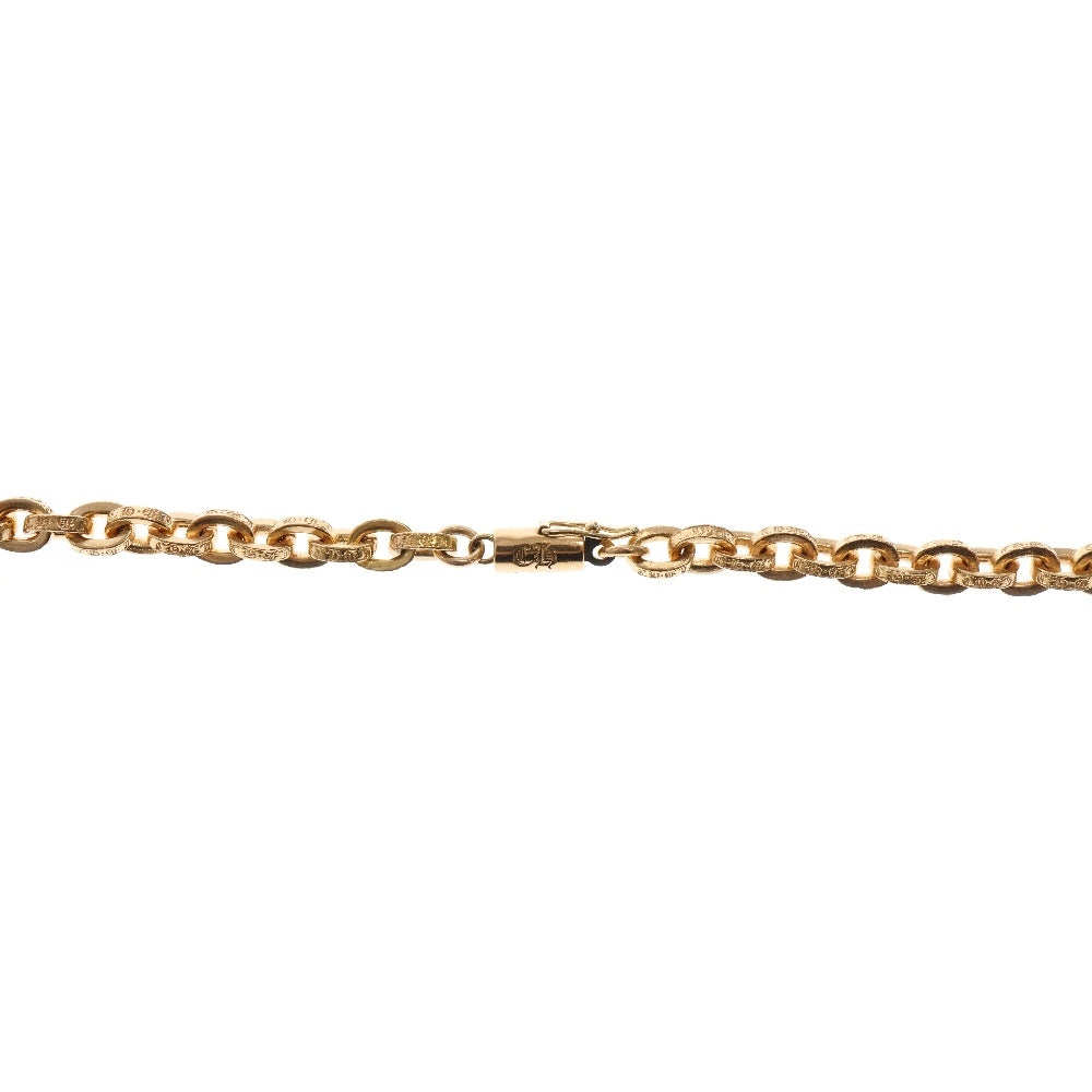 CHROME HEARTS(クロムハーツ) 22K PAPER CHAIN 30 ペーパーチェーン30inch ゴールドネックレス