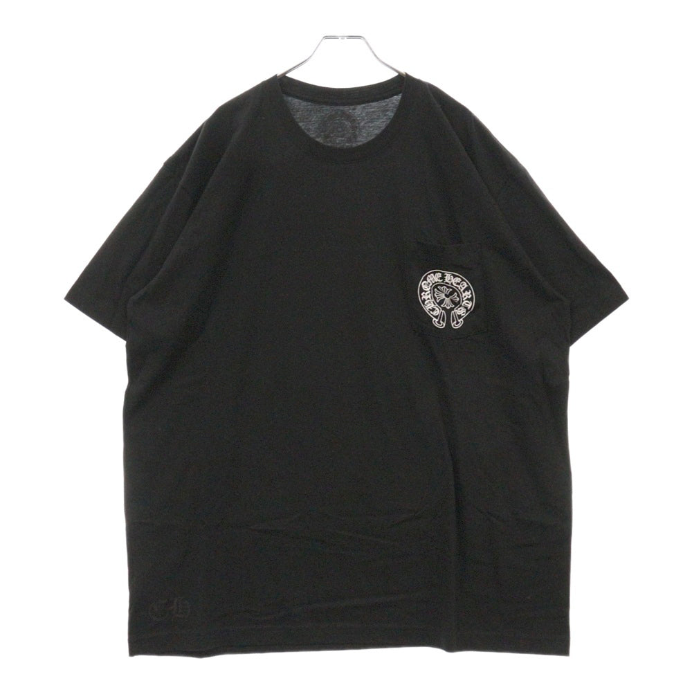 CHROME HEARTS(クロムハーツ) Las Vegas Horseshoe Tee ラスベガス限定 ホースシュープリント クルーネック 半袖Tシャツ カットソー ブラック