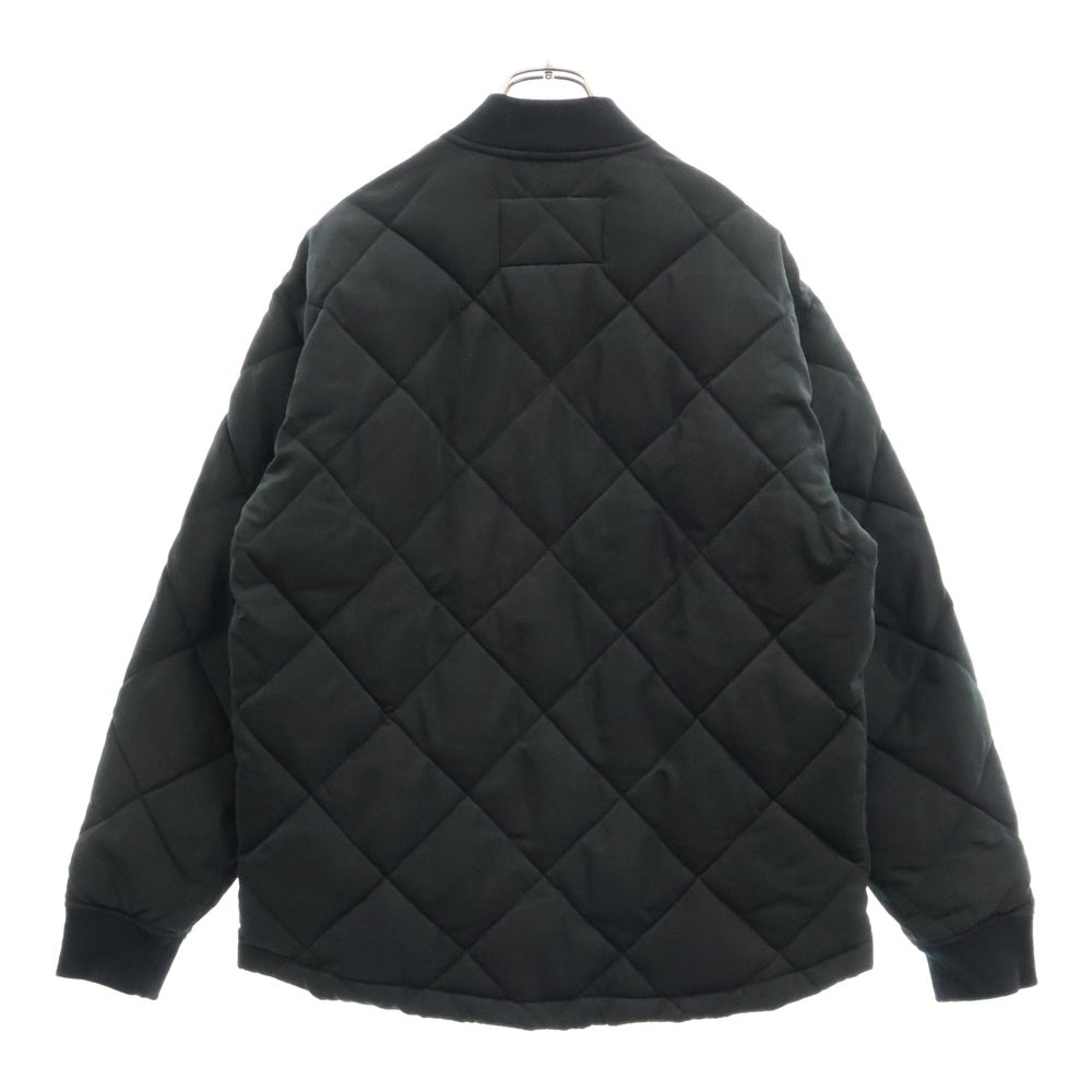 Abercrombie&Fitch(アバクロンビーアンドフィッチ) キルティング スナップボタンジャケット ブラック