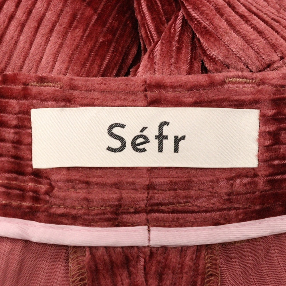 Sefr(セファ) Burgundy Eli Trousers SF-24FW-035 バーガンディ コーデュロイ パンツ