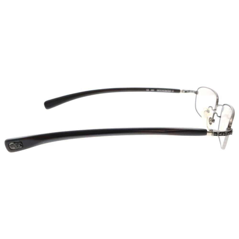 CHROME HEARTS(クロムハーツ) VELVEDERE-D エボニーウッド カラーサングラス ブラウン/シルバー