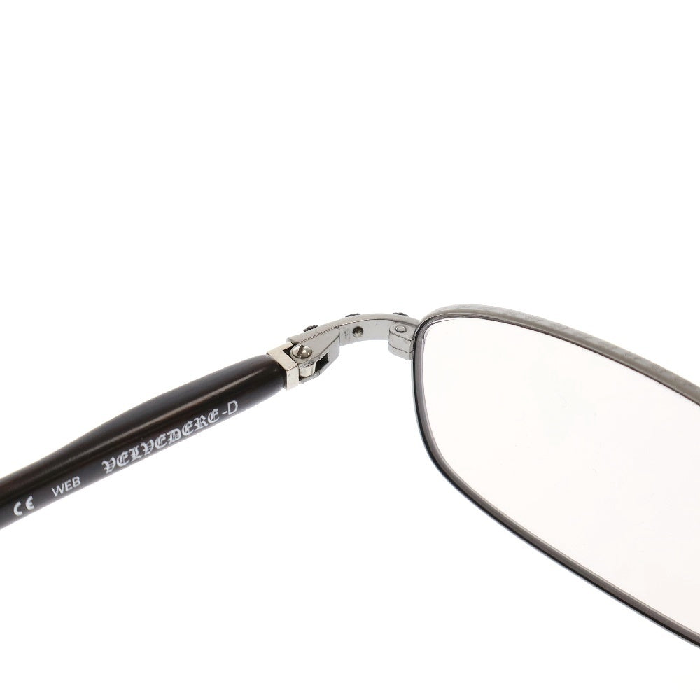 CHROME HEARTS(クロムハーツ) VELVEDERE-D エボニーウッド カラーサングラス ブラウン/シルバー