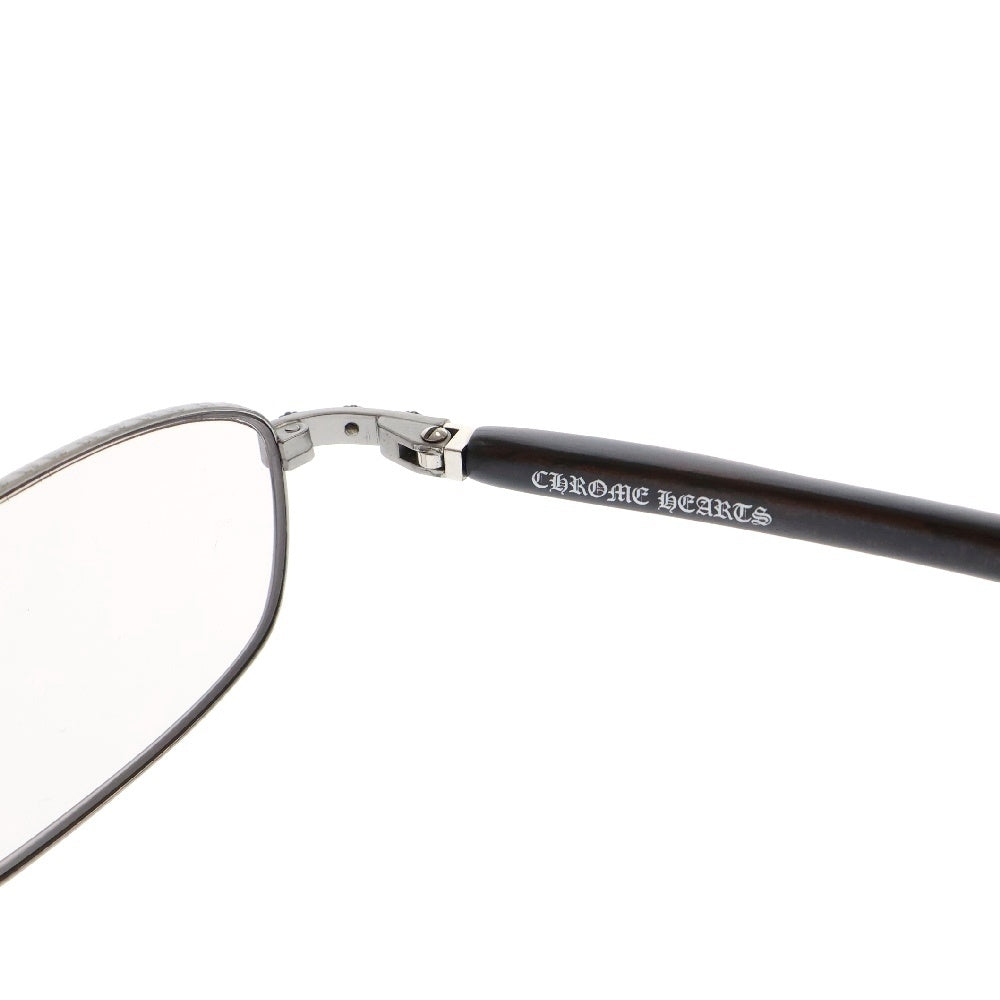 CHROME HEARTS(クロムハーツ) VELVEDERE-D エボニーウッド カラーサングラス ブラウン/シルバー