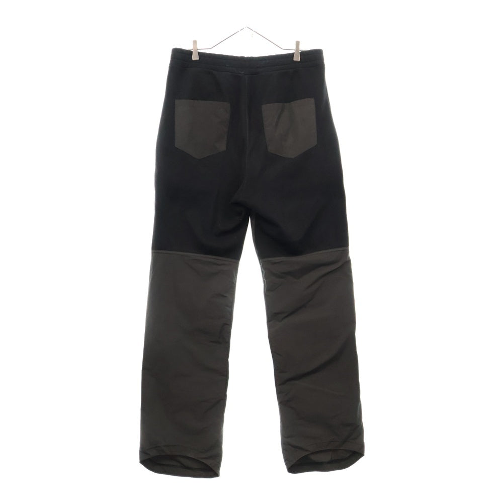 KUSIKOHC(クシコック) Lounge Pants KU2SMT02AP ラウンジスウェットパンツ ブラック 切り替えデザイン パッチ
