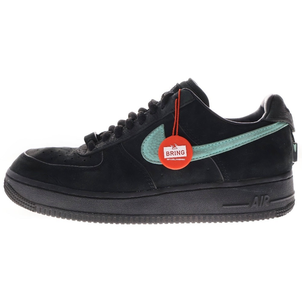 NIKE(ナイキ) ×TIFFANY&CO AIR FORCE 1 LOW 1837 BLACK DZ1382-001 ティファニー エアフォース1 ローカットスニーカー シューズブラック US8/26cm