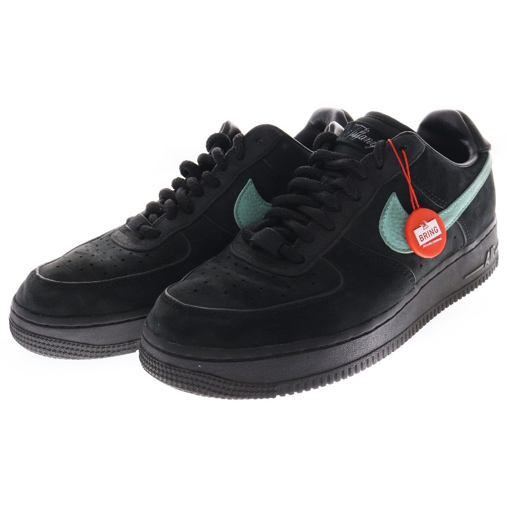 NIKE(ナイキ) ×TIFFANY&CO AIR FORCE 1 LOW 1837 BLACK DZ1382-001 ティファニー エアフォース1 ローカットスニーカー シューズブラック US8/26cm