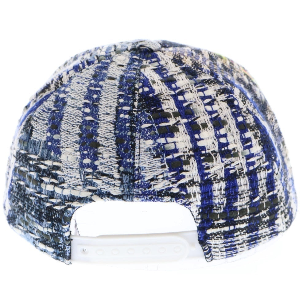CHANEL(シャネル) 16S Blue Multi Tweed Baseball Cap ブルーツイード ベースボールキャップ ココマーク 帽子