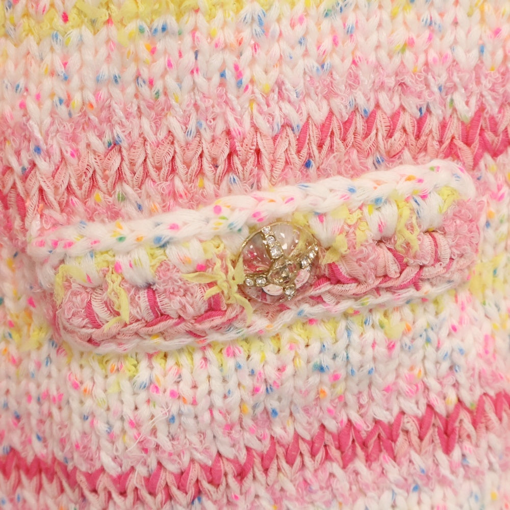 CHANEL(シャネル) P76603 ハートデザイン レディースクロップド マルチカラー カーディガン レディース