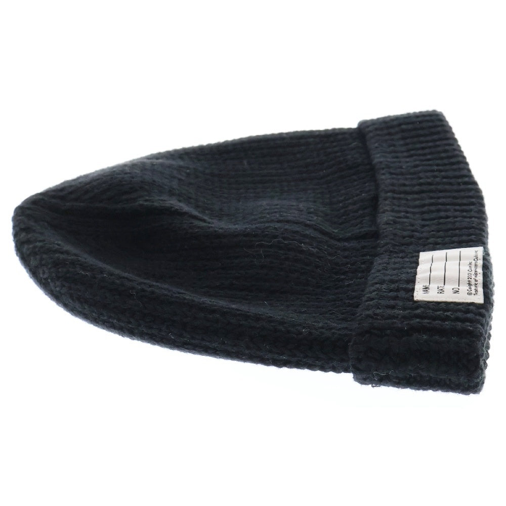 VISVIM(ヴィスヴィム) CABLE KNIT CAP COTTON LINEN 0119103003035 ケーブルニット キャップ ニット帽 ビーニー ブラック