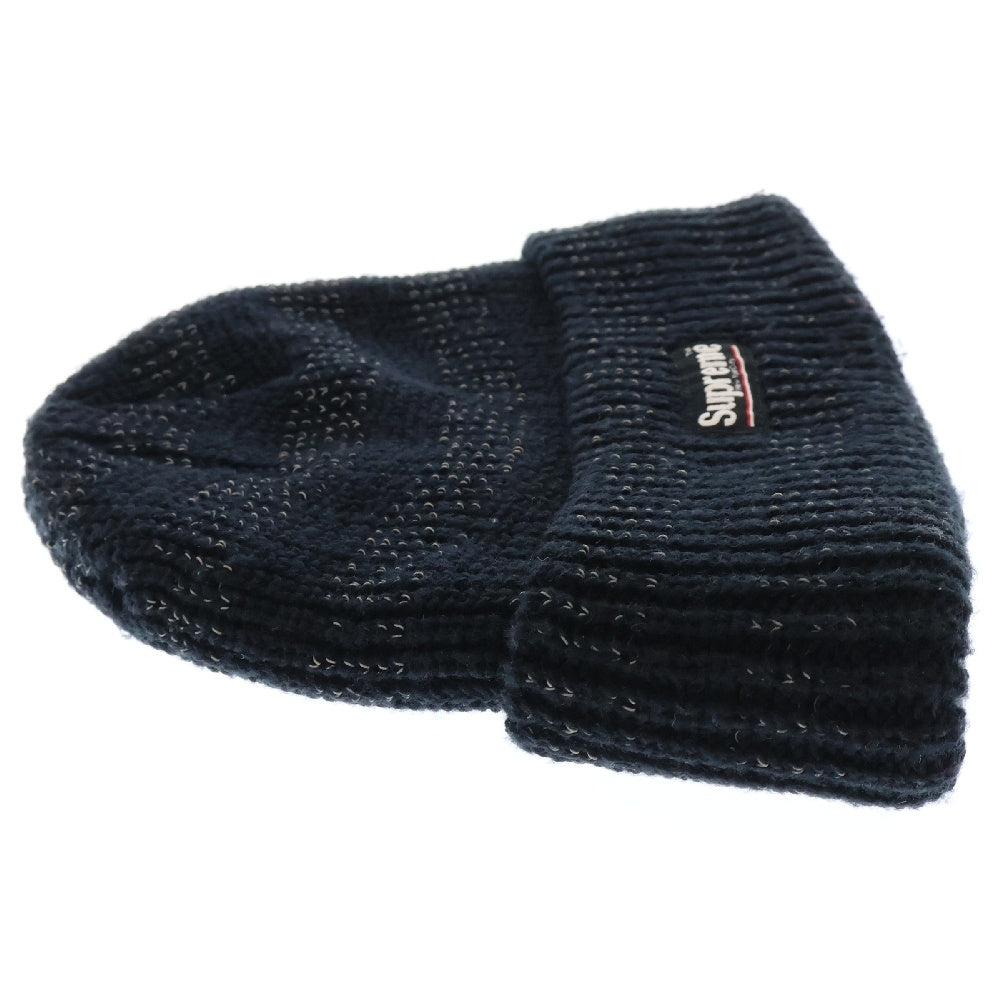 SUPREME(シュプリーム) 14AW Reflective Stripe Beanie リフレクティブ ストライプビーニー ブラック ニット帽