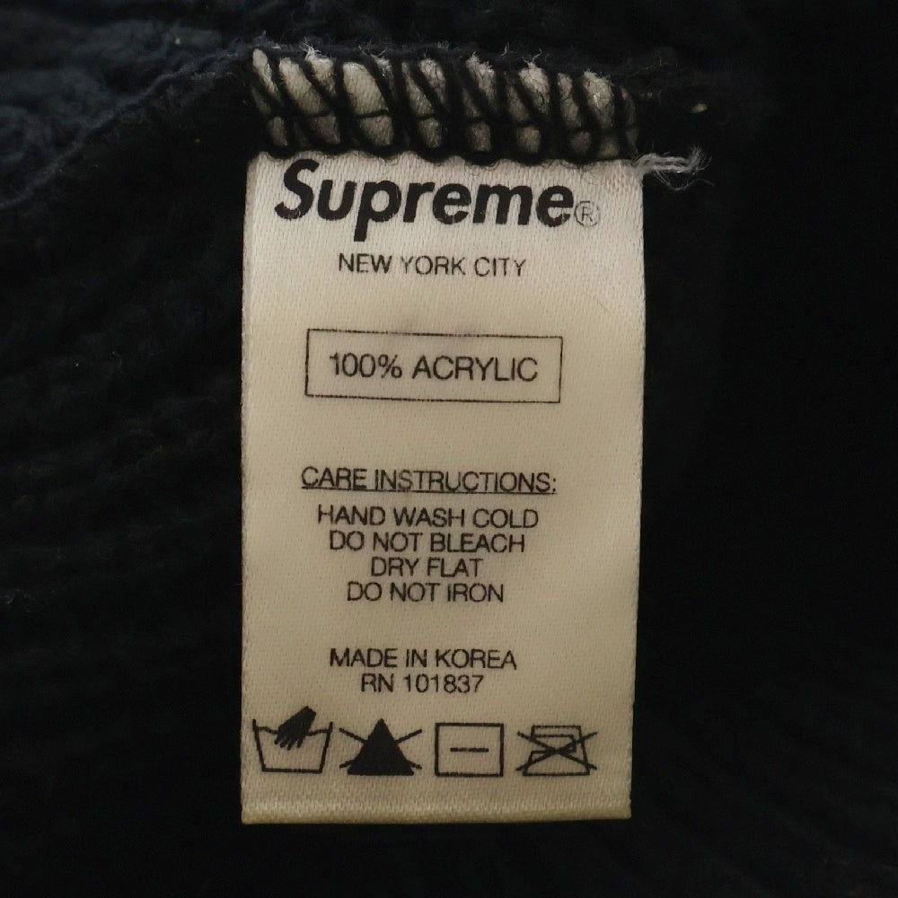 SUPREME(シュプリーム) 14AW Reflective Stripe Beanie リフレクティブ ストライプビーニー ブラック ニット帽