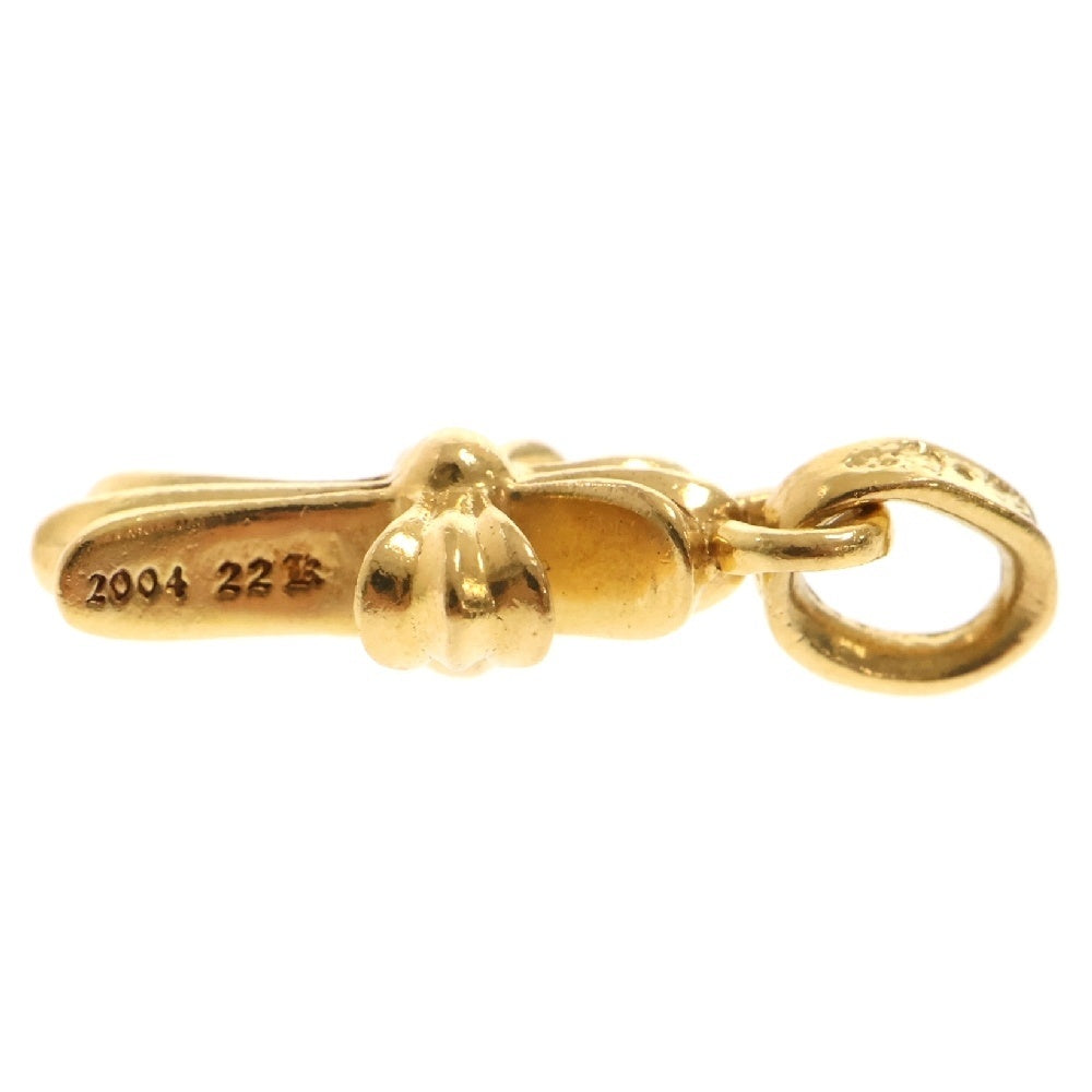 CHROME HEARTS(クロムハーツ) 22K CRS BBYFAT ベイビーファットクロス ペンダントトップ ゴールド BCA037