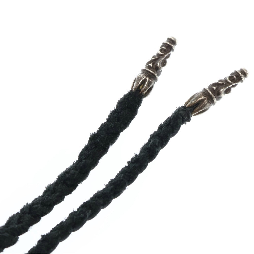 CHROME HEARTS(クロムハーツ) FILIG CROSS-XSM LB フィリグリークロスXS wレザーブレイド シルバーネックレス
