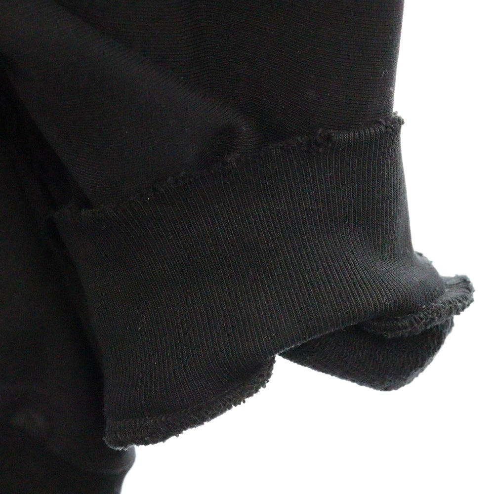BALENCIAGA(バレンシアガ) キャンペーンロゴ ダメージ加工 ジップアップフーディーパーカー ブラック 720424 TNVK5