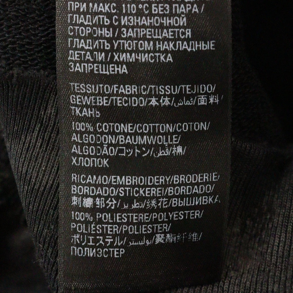 BALENCIAGA(バレンシアガ) キャンペーンロゴ ダメージ加工 ジップアップフーディーパーカー ブラック 720424 TNVK5