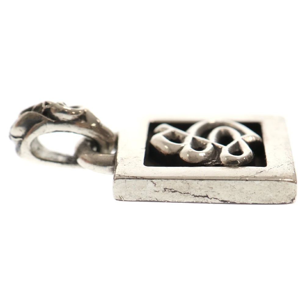 CHROME HEARTS(クロムハーツ) FRAMED LETTER BLOCK フレームド レターブロック S アルファベットチャーム シルバーネックレストップ
