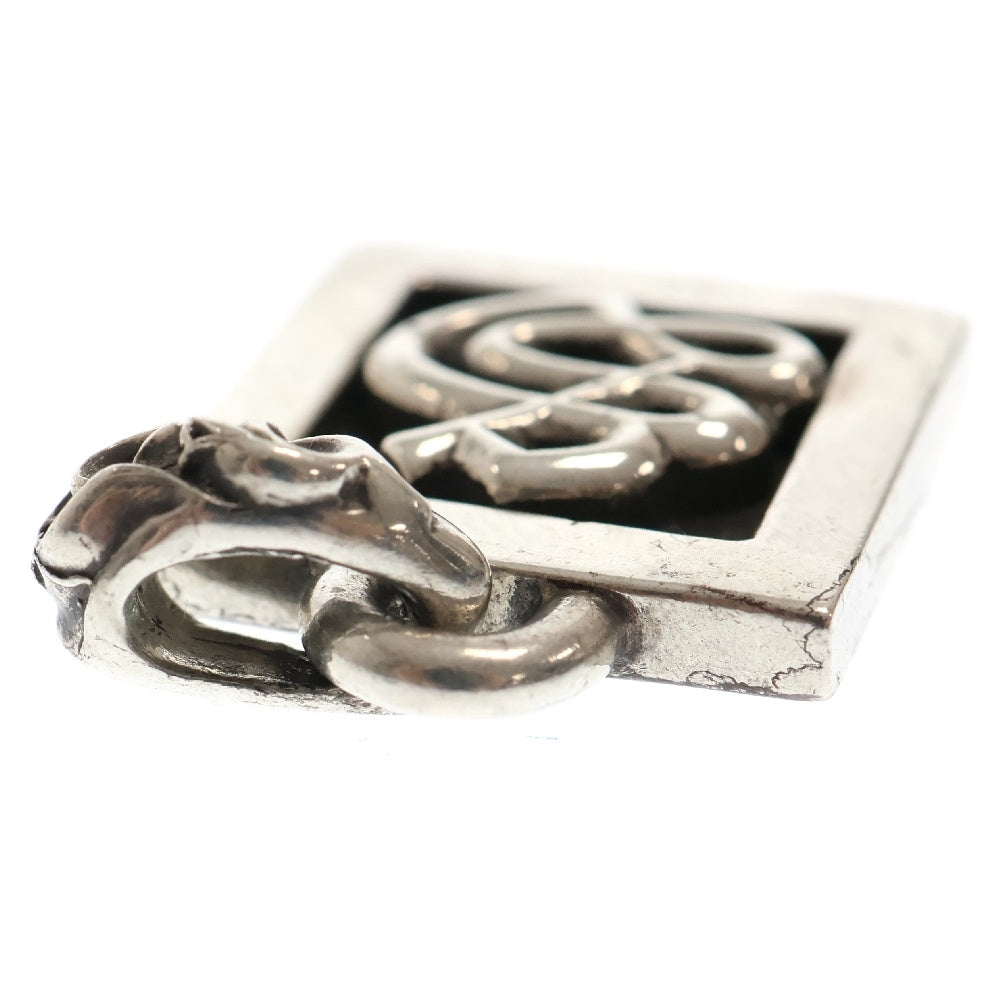 CHROME HEARTS(クロムハーツ) FRAMED LETTER BLOCK フレームド レターブロック S アルファベットチャーム シルバーネックレストップ