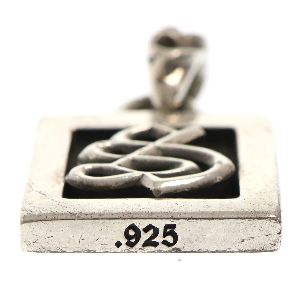 CHROME HEARTS(クロムハーツ) FRAMED LETTER BLOCK フレームド レターブロック S アルファベットチャーム シルバーネックレストップ