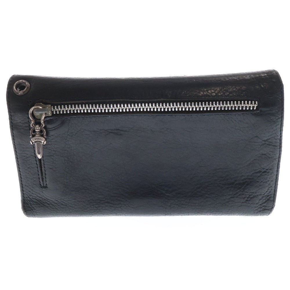 CHROME HEARTS(クロムハーツ) WAVE ウェーブ レザーウォレット 財布 ブラック BCA374
