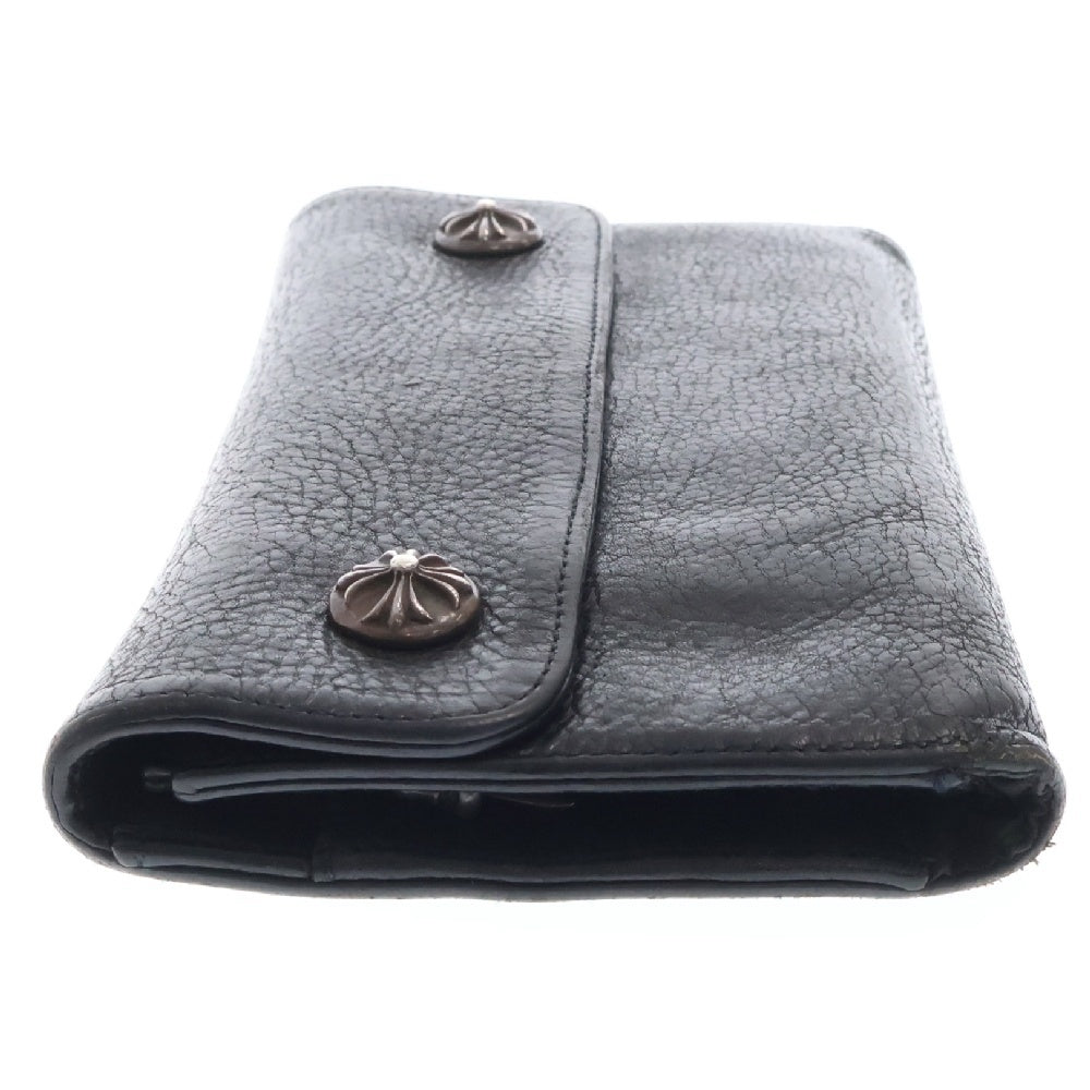 CHROME HEARTS(クロムハーツ) WAVE ウェーブ レザーウォレット 財布 ブラック BCA374