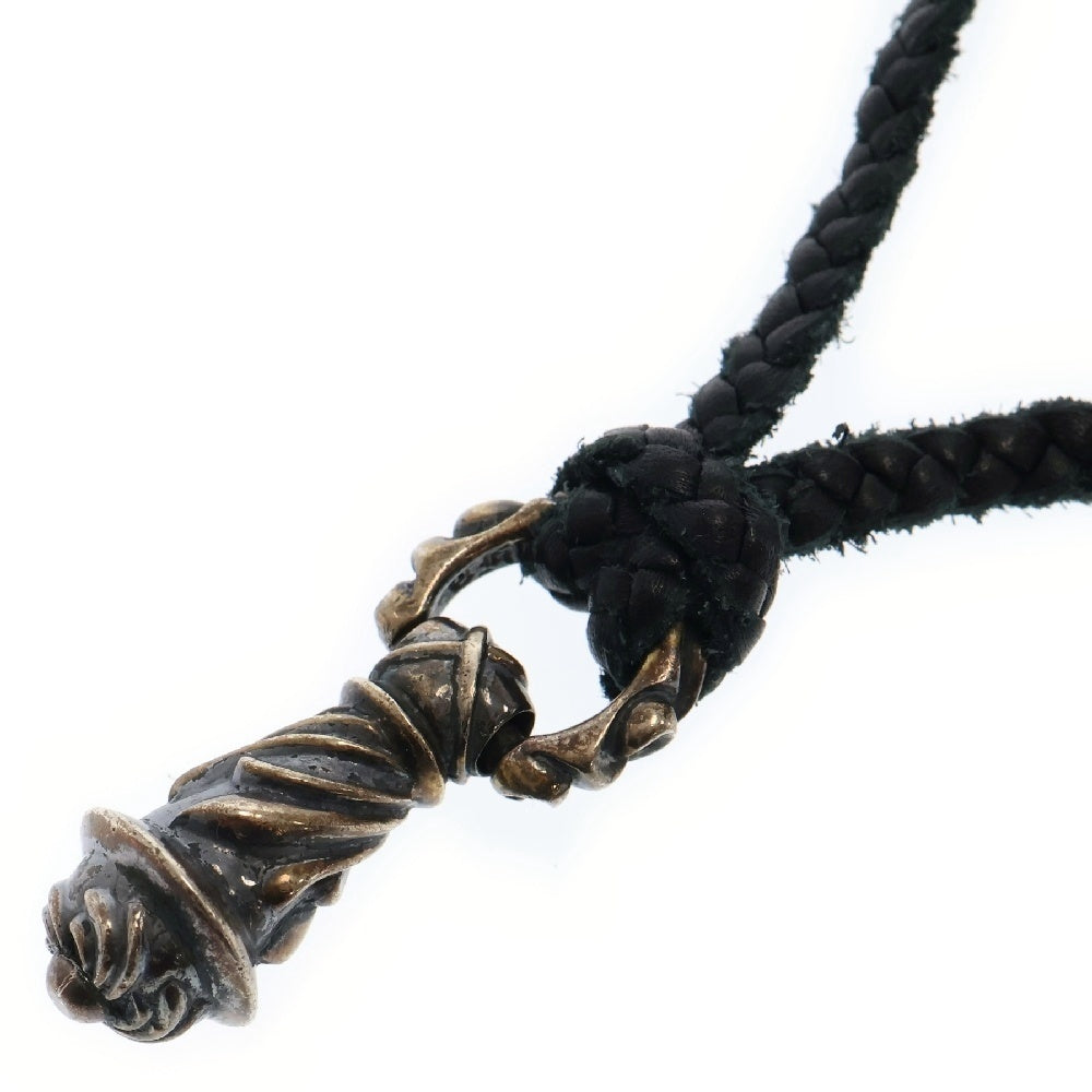 CHROME HEARTS(クロムハーツ) CAMPANA スモール レザーブレイド ペンダント ネックレス シルバー