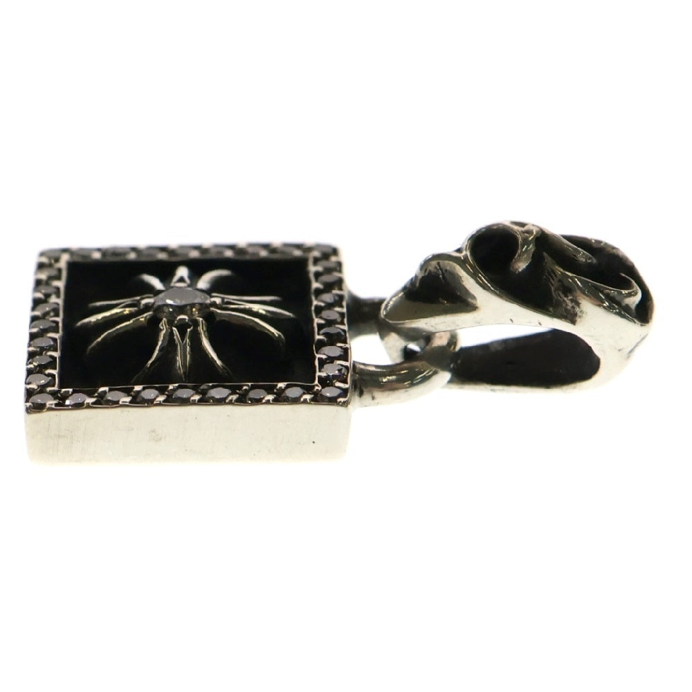 CHROME HEARTS(クロムハーツ) FRAMED CH PLUS P D フレームドCHプラス PAVEダイヤ チャーム ペンダントトップ シルバー