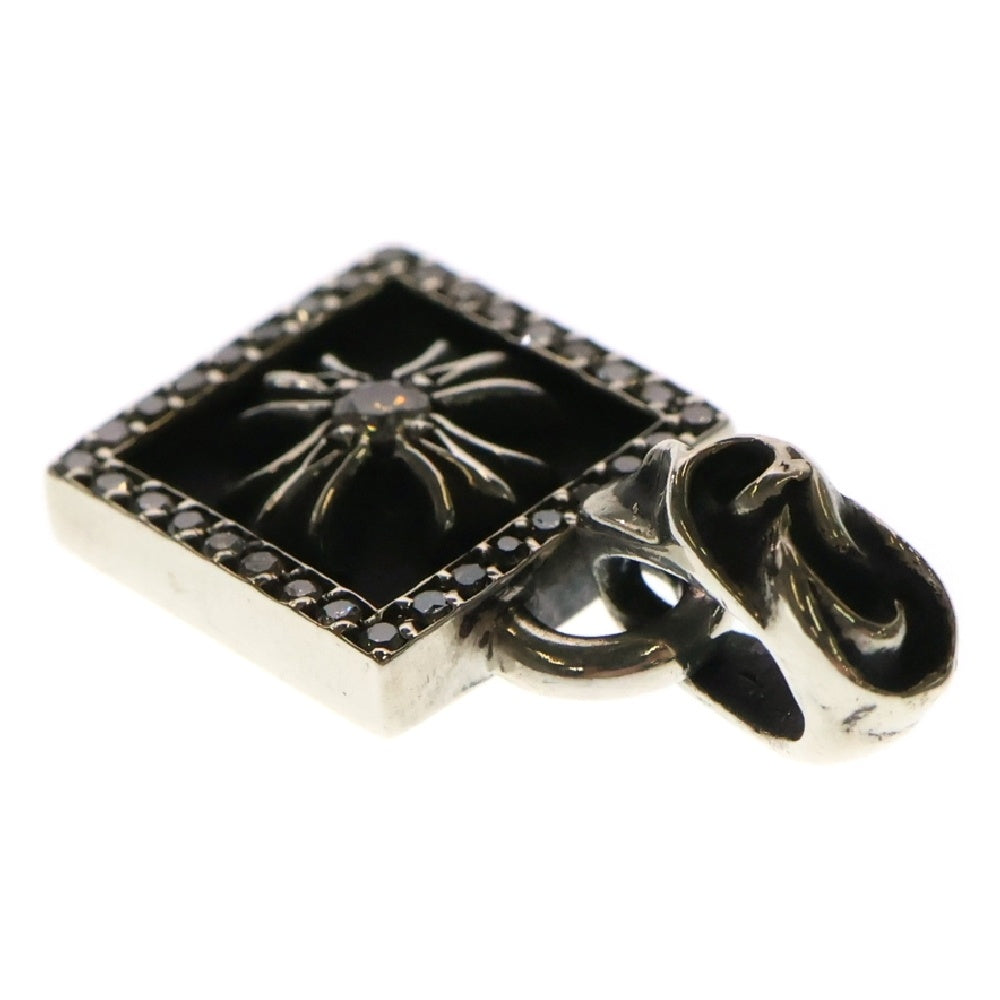 CHROME HEARTS(クロムハーツ) FRAMED CH PLUS P D フレームドCHプラス PAVEダイヤ チャーム ペンダントトップ シルバー