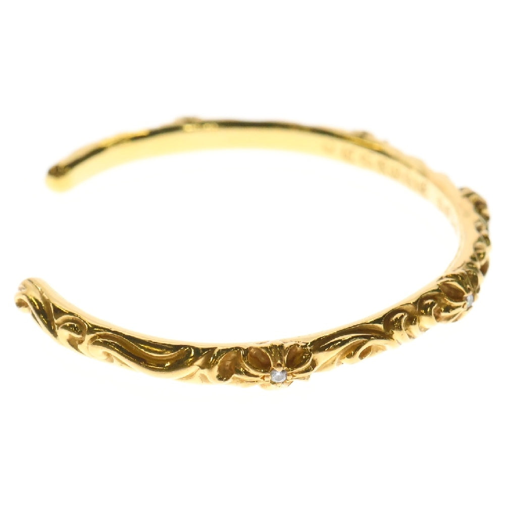 CHROME HEARTS(クロムハーツ) 22K BANGLE SBT A DIA 22K SBTバンド アフターダイヤ バングル ゴールド